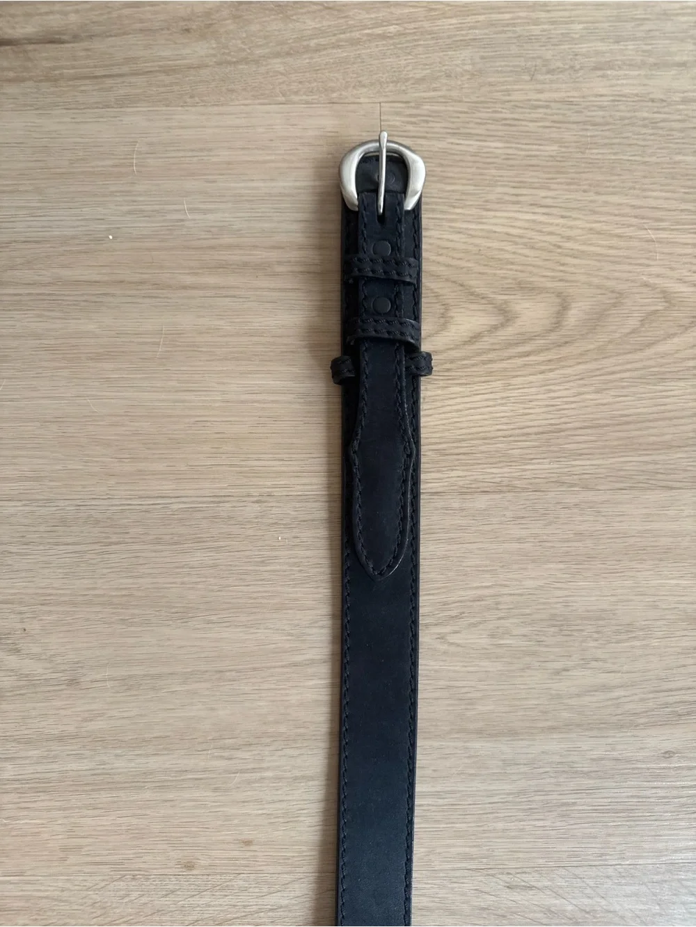 Vintage Dehner Black Leather Belt Size 38 Made in USA Equestrian Western